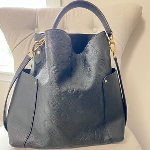 Authentic Louis Vuitton Empreinte Bagatelle in Noir Black
